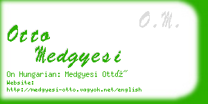 otto medgyesi business card